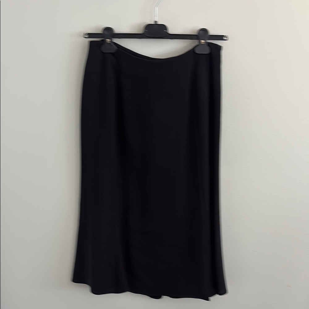 Giorgio Armani Black Midi A-Line Skirt for Work